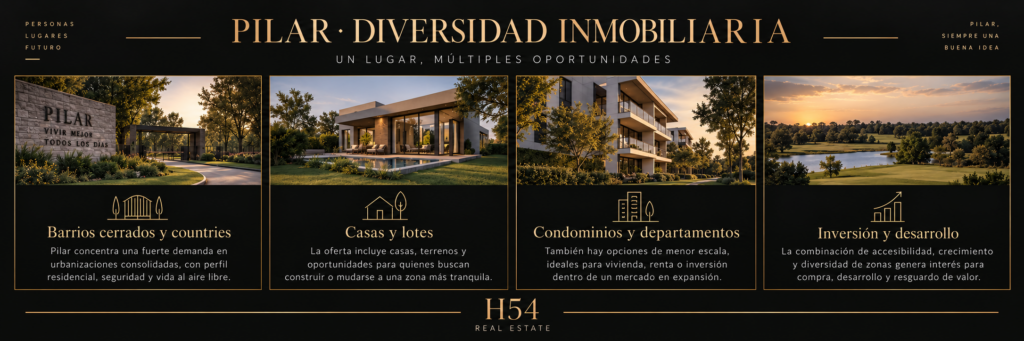 Mercado inmobiliario de Pilar - casas, lotes, condominios y barrios cerrados