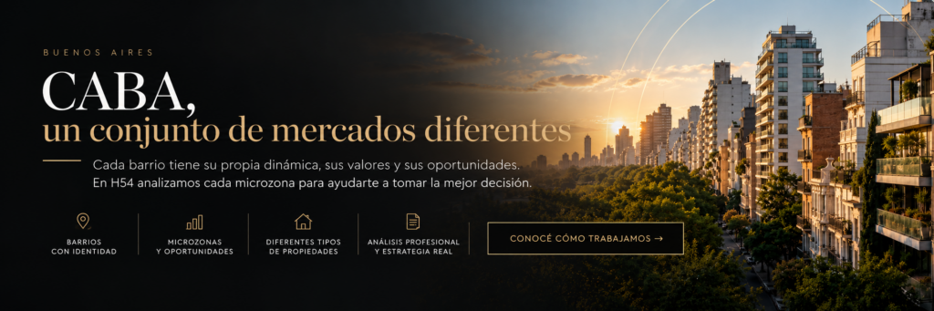 Mercado inmobiliario en CABA: barrios, microzonas y distintos tipos de propiedades
